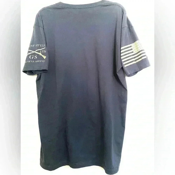 Grunt Style Shirt 1776 freedom ale American Flag  T-Shirt XL Cotton Patriotic - Picture 2 of 2